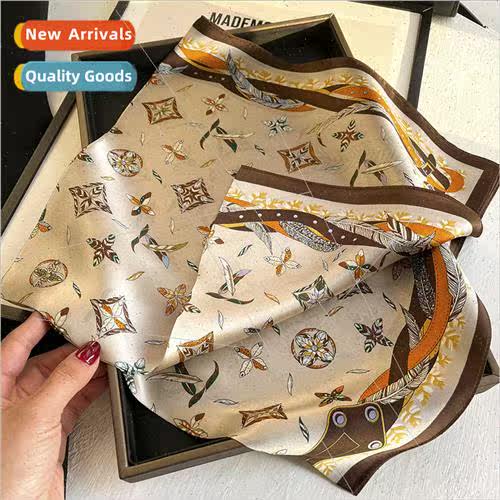 New  of versatile simulation silk with suit silk scarf fashi