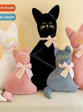 Cat pillow cute doll creative plush toys kitten sofa cushion