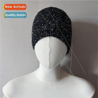 23 new GD sequins hat knitted cap hundred with wool cap hand