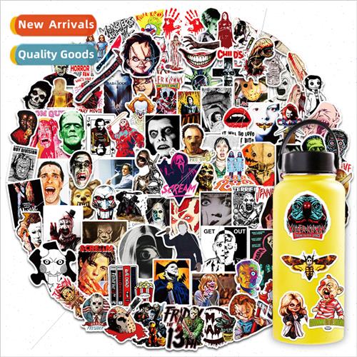 100 Horror Movie Image Mashup Stickers New Escape Room Theme