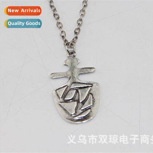 Dr. Who Robot Key Rose Necklace