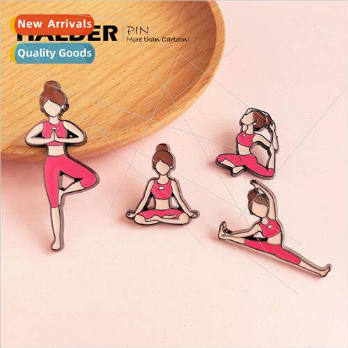International Yoga Day  Womens Brooch Design Sense che Yoga
