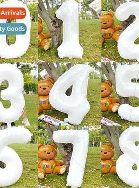 32 inch number balloon birthday party decoration white numbe