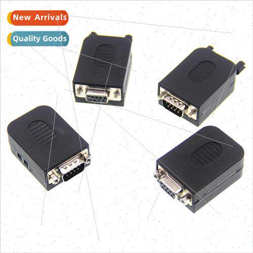 DB9 Male Female Solderless Serial Cable Adaptor with Shell 4