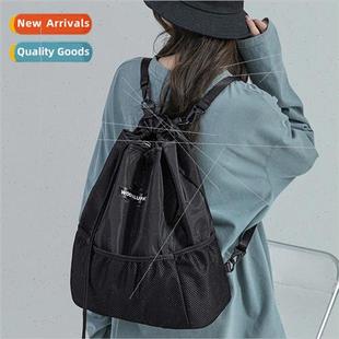 Backpack ins Sports Casual Multifunctio Drawstring Male Men