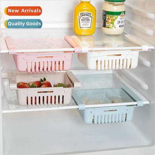 Expandable Refrigerator Fresh Storage Box Fruit Vegetable Dr