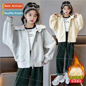 2023 new 适用eign Girls thickened jacket children padded