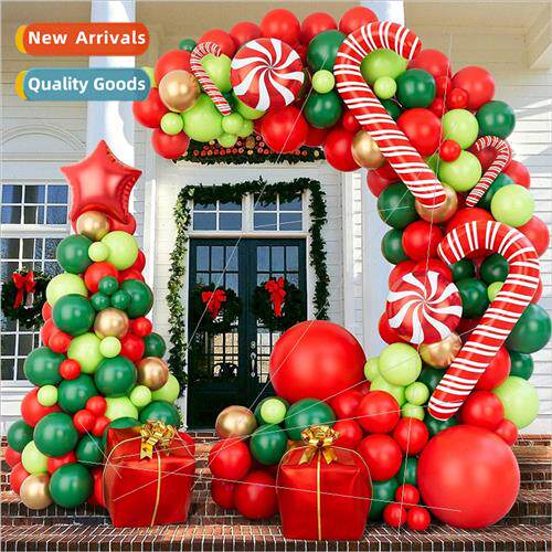 New 144 Pieces Christmas Balloon Wreath Arch Kit Candy  Box