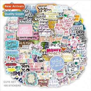 100 inspirational text statements graffiti stickers  cup sta