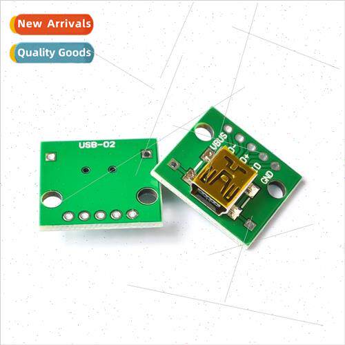 USB to DIP Female Holder MINI5P Chip to 2.54mm Plug Soldered
