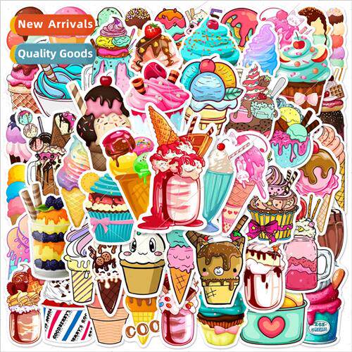 50 cartoon food ice cream graffiti stickers decoration birth