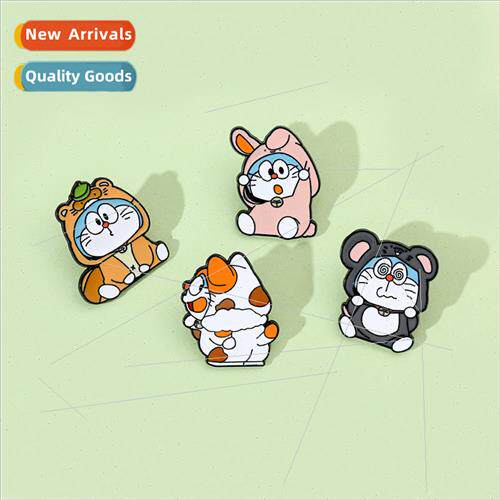 Japanese cartoon anime robot cat brooch blue fat man doraemo