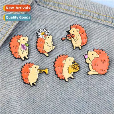 New creative cartoon hedgehog series modeling lacquer badge