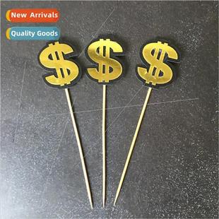 gold reverse color Baking dollar decorating dollars let cake