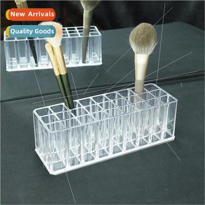 Desktop transparent makeup brush organizer deepening thicken