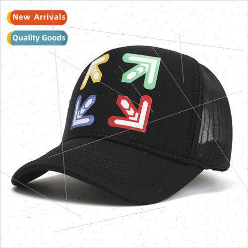 Summer arrow printed mesh cap outdoor sunscreen sun-shading