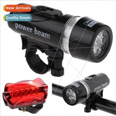 Bicycle Headlight Mountain Bike Warning Riding ght 5LED Butt