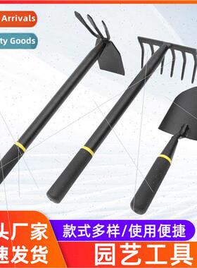 Thickened manganese steel rake hoe hoe two busy small tools