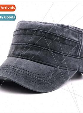 New spring and summer men and women washed flat cap thickene