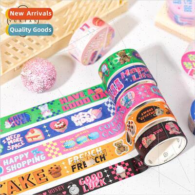 Sweetheart bombing washi tape Korean basic long creative diy