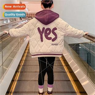 fall and childrens thickened new jacket 2023 Girls winter