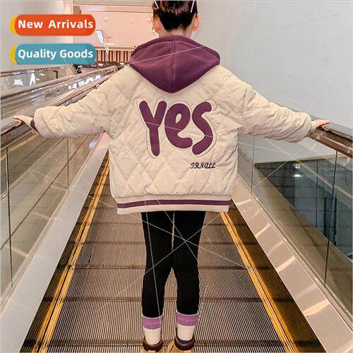 Girls thickened jacket fall and winter 2023 new childrens cl