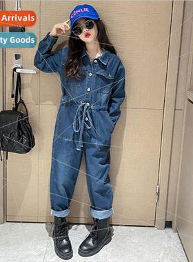 Girls cowboy suit spring and autumn 适用eign 2022 new middle