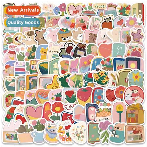 100 small size cute watercolor VSCO small fresh graffiti sti