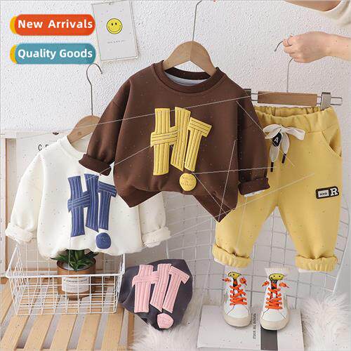 2024 spring new HI bubble gas round neck sweater set 1-5 yea