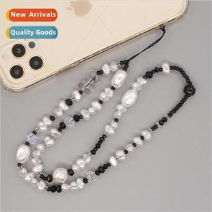 black glass pearl simple hand imitation color beads New rice
