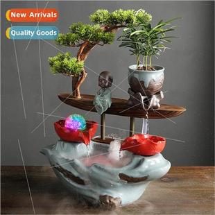 ornament fountain atomized humidifier Ceramic feng flowing
