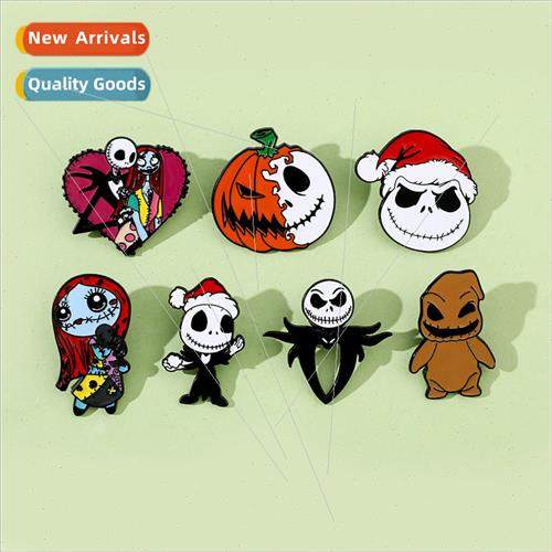 Cartoon  skull Jack brooch Christmas ght Fright pumpkin head