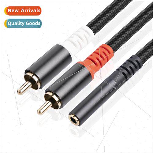 New 0.3 meters aluminum shell gold-plated head stereo 3.5 fe