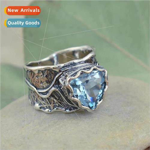 Honors Fashion Retro Luxury Large Alloy with Blue Zirconia C