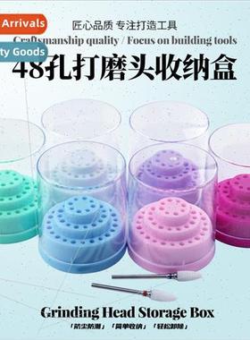 Nail polish head organizer 48 holes small drill display base
