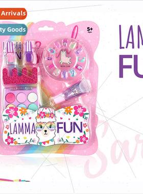 kids makeup toys girls nail polish nail art powder blush lip