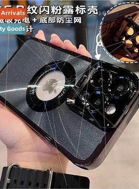 适用 iPhone 14ProMax plating leakage label CD pattern glitte