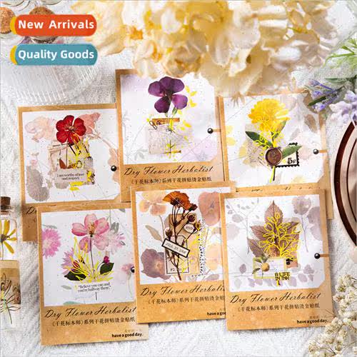 Beautiful Day Stamping Stickers Dried Flower Herbarist Serie