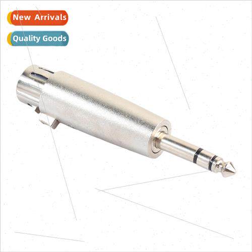 Zinc alloy stereo 6.35mm large 3-pole male to caical female