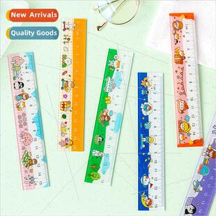 Storage love acrylic ruler cute girl ins handbook ruler stud