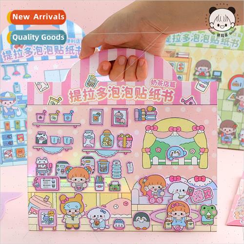bubble sticker book three-dimensional scene quiet book girls