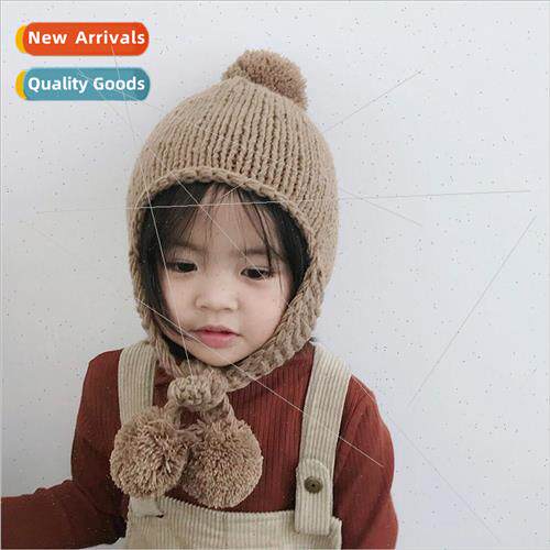 2-6 years old baby handmade knitted childrens hats fall wool