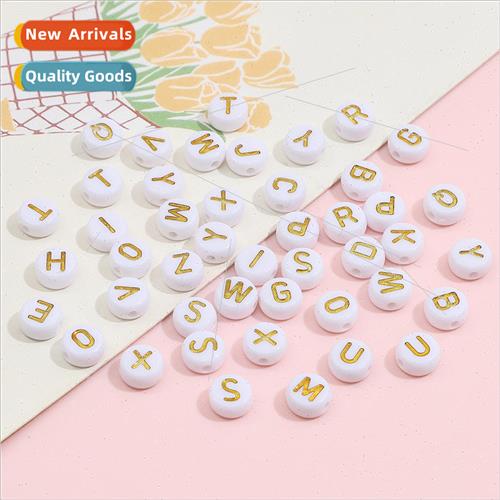 Acrylic letters of the alphabet flat beads loose beads diy c