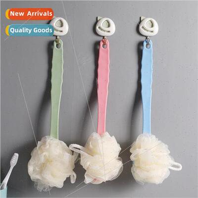 Double-sided long handle bath ball soft hair bath brush back