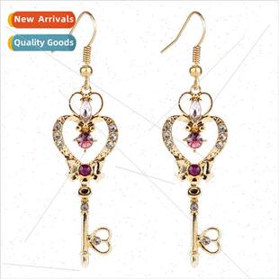 Anime earrings Minute Maid Warrior Time Key diamond earring