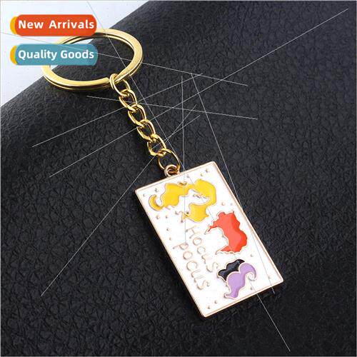 Halloween jewelry Witches are crazy keychain Three sters pen