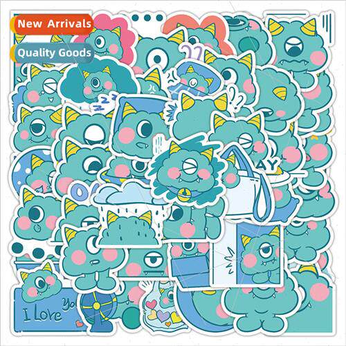 60 one-eyed monster graffiti stickers creative decorative ph