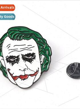 New Heath Ledger Joker Brooch Movie and TV  Metal Badge Bag