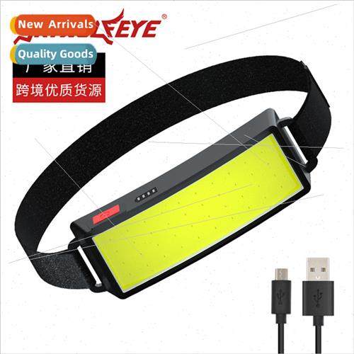 New built-in battery USB rechargeable COB floodlight headlam