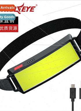 New built-in battery USB rechargeable COB floodlight headlam